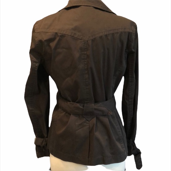 Massimo Dutti Woman Short Trench Sz L - Picture 4 of 6